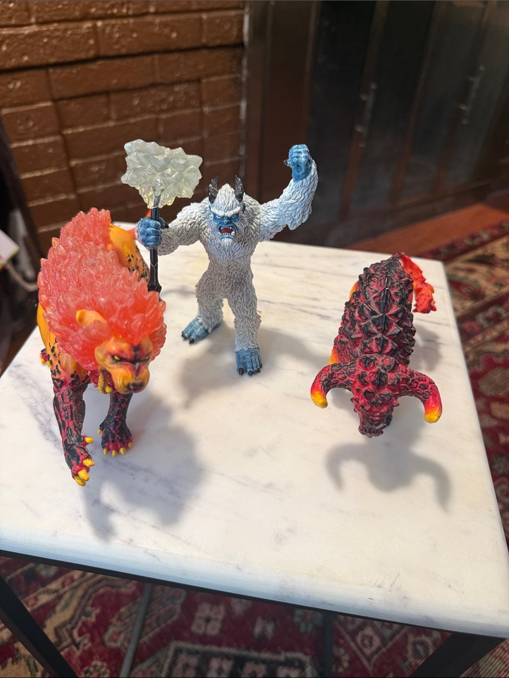 Schleich Eldrador Figure Bundle: Ice monster, Fire lion & Fire bull